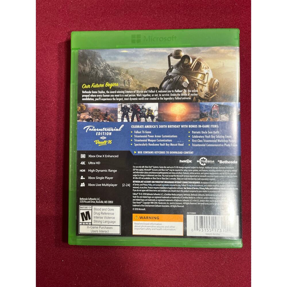 Lot Xbox One Fallout 76/ Fallout 4 Xbox 360 Fallout 3 - Picture 3 of 9